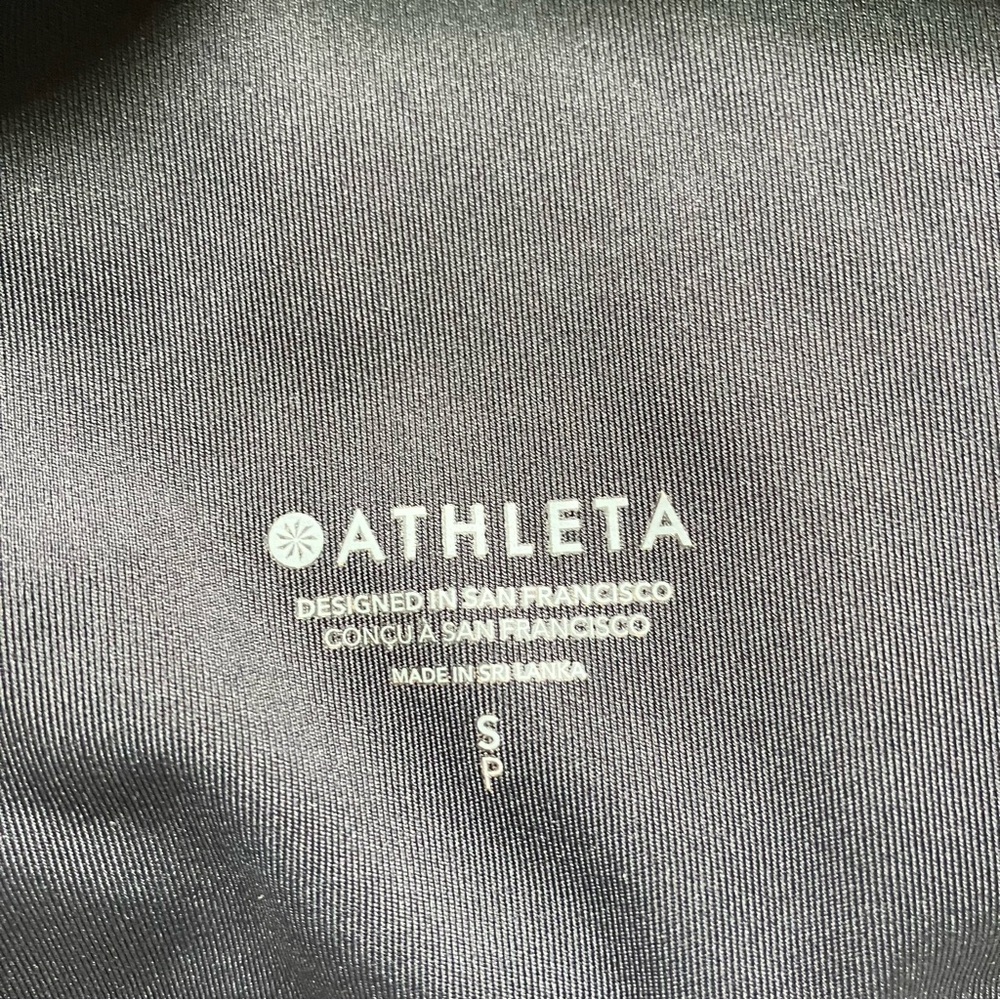 Athleta Black Conscious Crop Mesh Sports Bra size Small - Picture 7 of 7